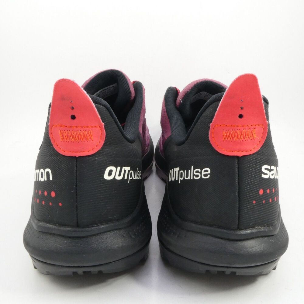 Salomon Women's Size 11 OUTPULSE Gore-Tex Hiking Shoes Tulipwood/Black/Poppy Red - Picture 7 of 10